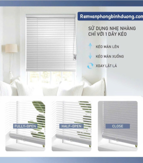 Màn nhôm hệ 1 dây