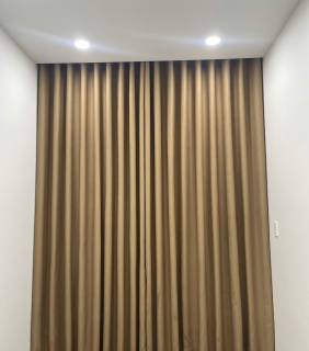 Rèm Vải 2 Lớp Màu Vàng Be 
