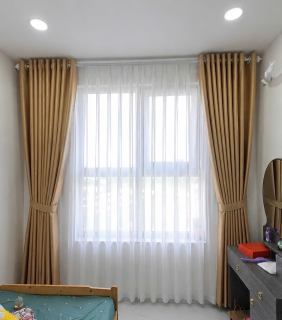 rèm Vải 2 Lớp Tại chung cư 