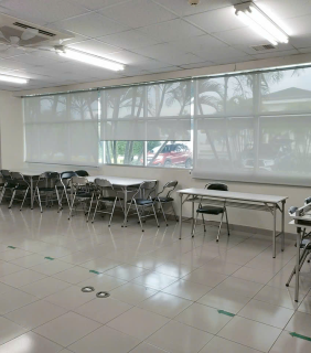 Rèm cuốn lưới phòng khách đẹp 