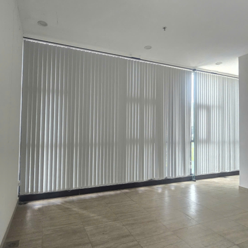 Rèm Lá Dọc Cho Văn Phòng màu Xám 