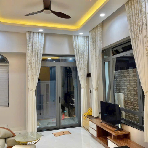 Rèm Von Hoạ Tiết lá