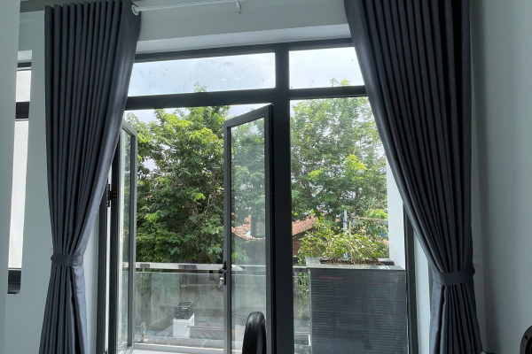 Lắp đặt rèm vải nhà chị Quỳnh tại Hiệp An, Thủ Dầu Một