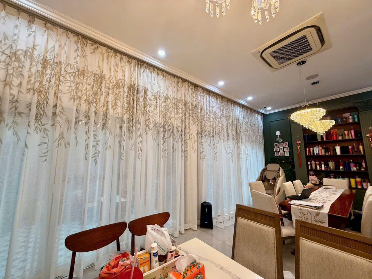 Rèm Von Hoạ Tiết lá